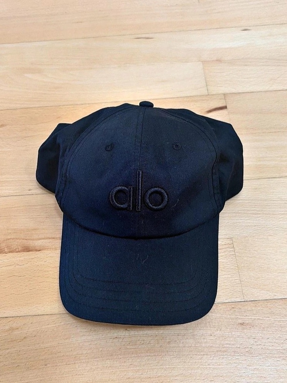 alo Black Logo Baseball Cap Like New
